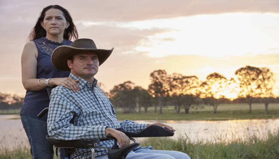 Rob Cook, farmer of the year, and his wife