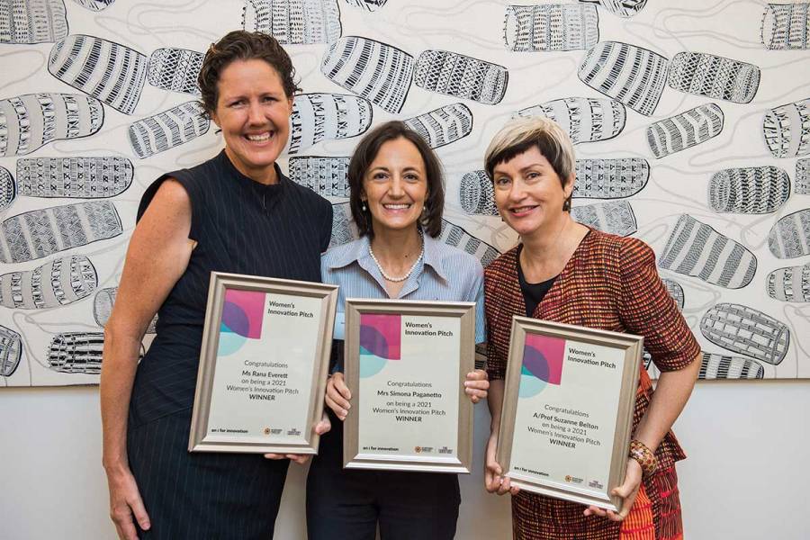 Winners Paganetto, Everett and Belton win the Inaugural Women's Innovation Pitch 2021